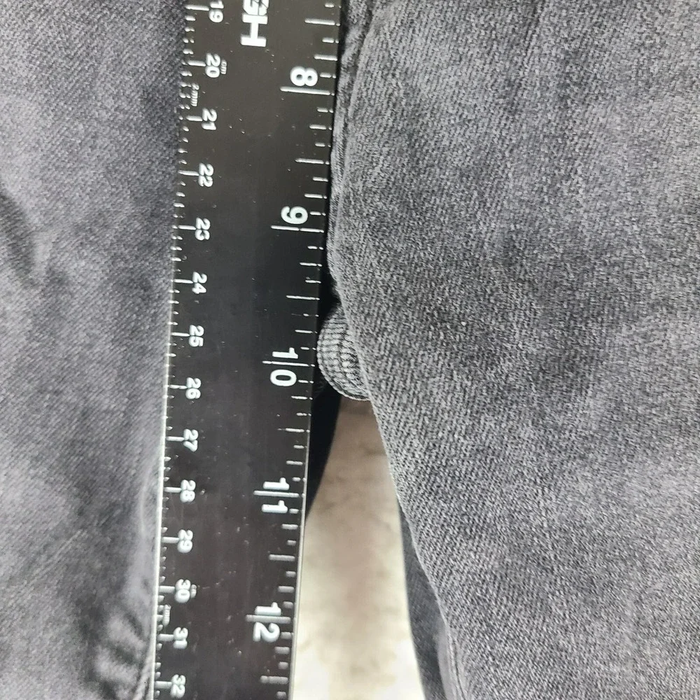 Judy Blue Jeans Womens 7/28 Skinny Fit Distress Buffalo‎ Plaid Dark Gray Wash